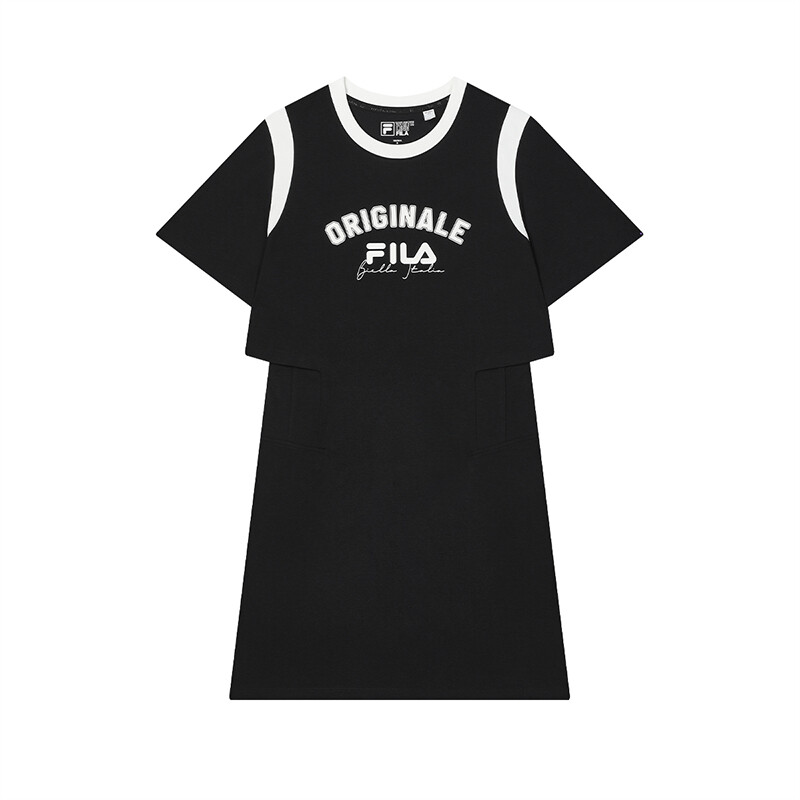 FILA Женские шорты-платье с рукавами, цвет Black