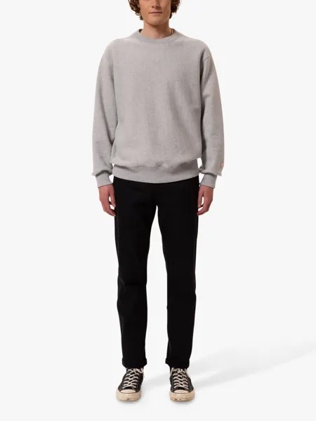 Джемпер Hasse с круглым вырезом Nudie Jeans, серый