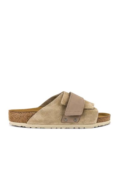 Шлепанцы Birkenstock Kyoto Suede, цвет Gray Taupe