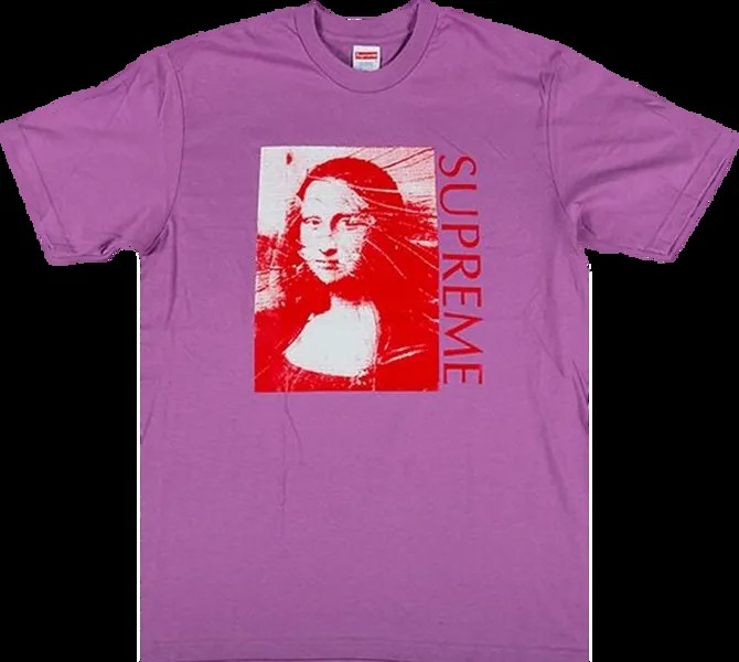 Футболка Supreme Mona Lisa T-Shirt 'Purple', фиолетовый