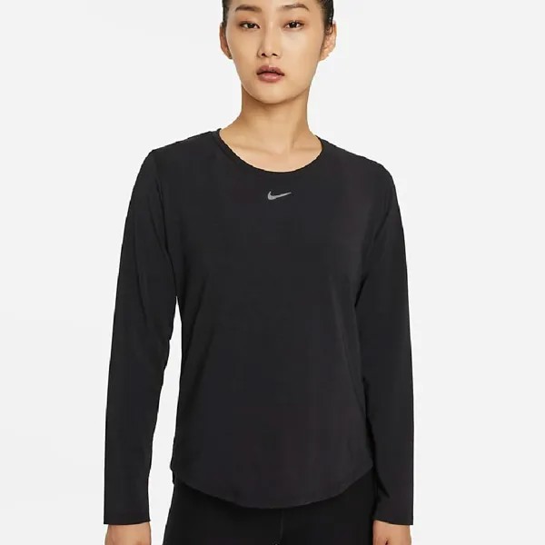Лонгслив Nike Dri-FIT One Luxe Women's Standard Fit, черный