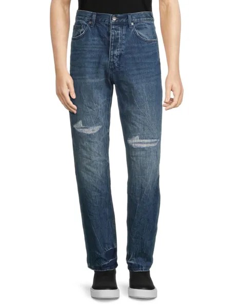 Джинсы Hilite с потертостями Ksubi, цвет Denim