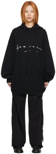 Черный худи из хлопка Ann Demeulemeester