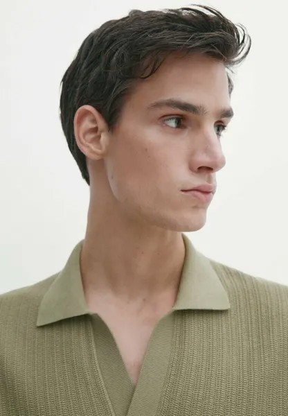 Рубашка поло Massimo Dutti, зеленый