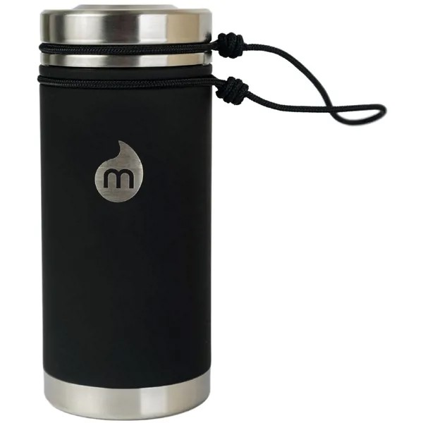 Термобутылка для воды MIZU Mizu V5 A/S St Black Le W/ Sst Lid & Rope Leash