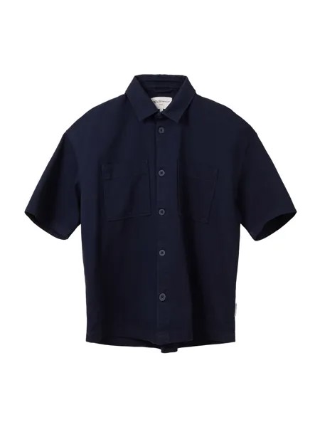 Рубашка на пуговицах стандартного кроя TOM TAILOR DENIM, ночной синий
