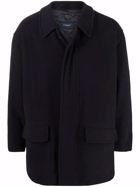 Burberry Pre-Owned однобортное пальто 1990-х годов