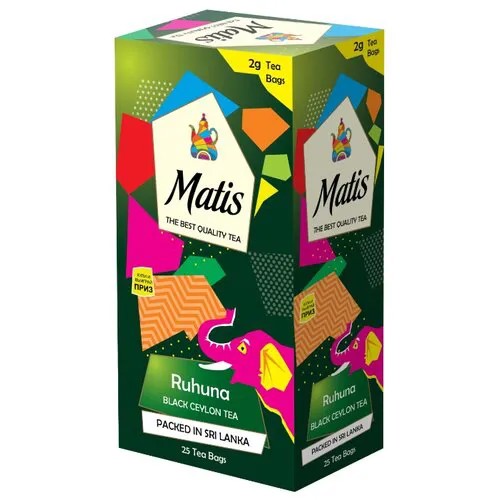 Чай черный Matis Ruhuna в пакетиках, 25 шт.