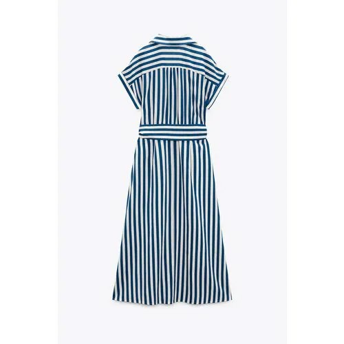 Сарафан Zara, размер XS, белый, голубой