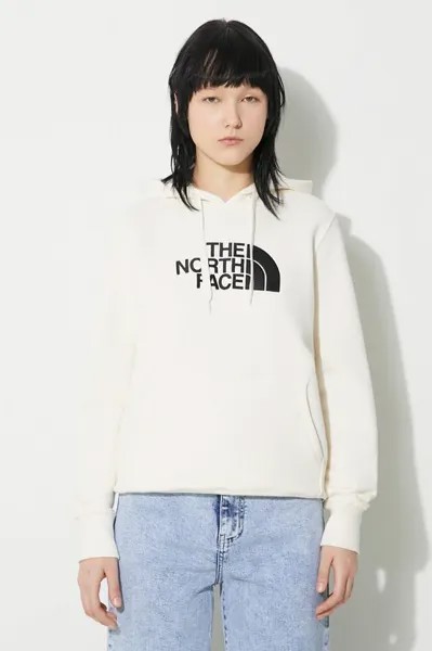 Хлопковая толстовка W Drew Peak Pullover Hoodie The North Face, бежевый