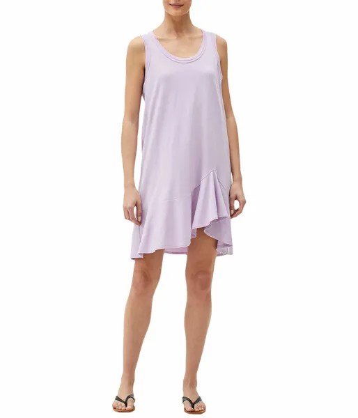Платье Michael Stars, Jasmine Cotton Modal Swing Dress with Asymmetrical Hem