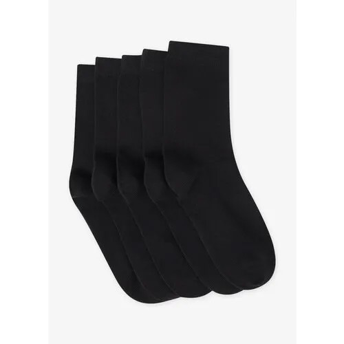 Носки Funday, 5 пар, размер 36/38, черный