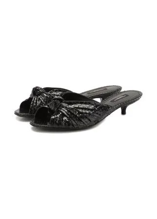 Мюли из кожи питона Dolce & Gabbana