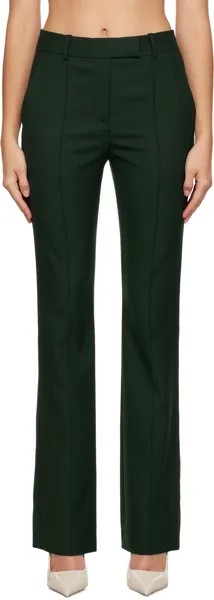 Зеленые брюки-сигареты Eve Helmut Lang