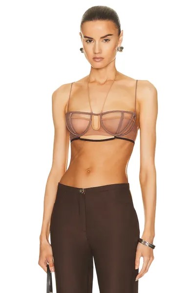 Боди Nensi Dojaka Triple Petal Bra, цвет Tulle Caramel