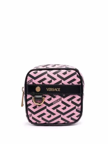 Versace поясная сумка с принтом La Greca