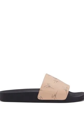 Giuseppe Zanotti шлепанцы Brett с логотипом