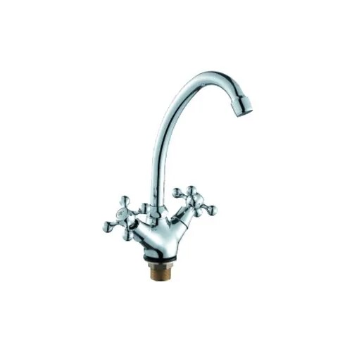 Смеситель для кухни (мойки) Konner Classic CLS2200 двухрычажный хром серебристый