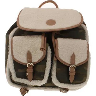 Женский регулируемый роскошный рюкзак Bearpaw с отделкой из искусственной замши с отделкой из овчины