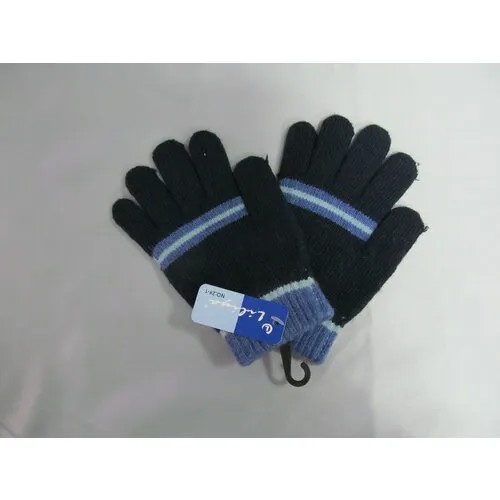 Перчатки Лилия, размер 6-8 лет, голубой, синий