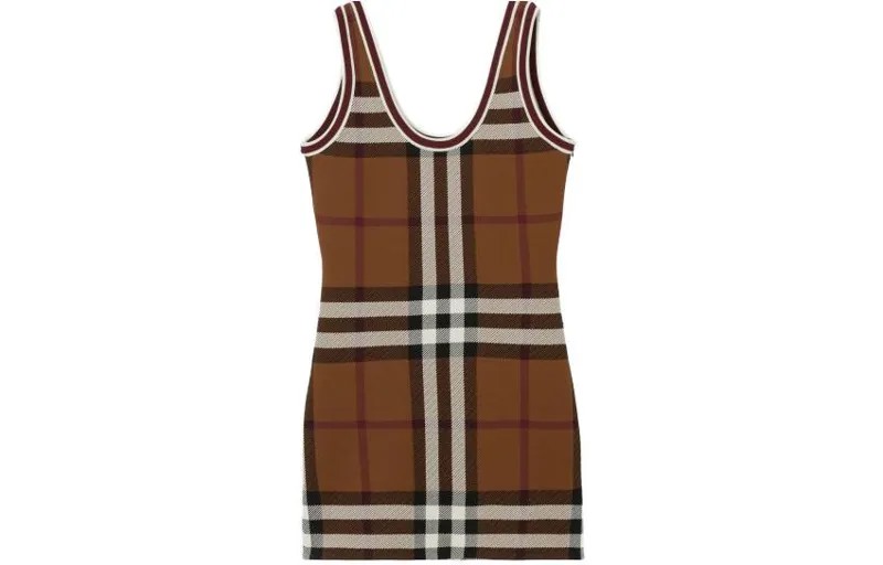 Платье без рукавов женское коричневое Burberry