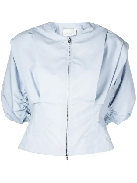 3.1 Phillip Lim блузка на молнии с короткими рукавами