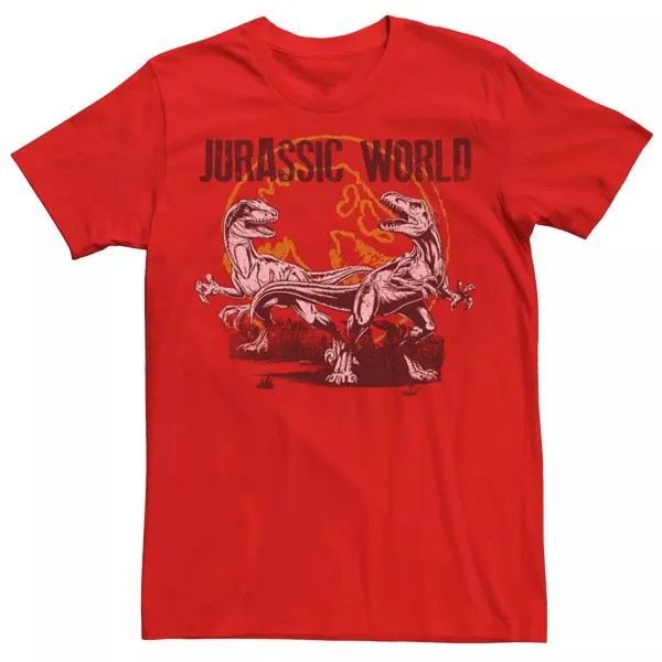 Мужская футболка Raptor Battle Tee, Красная Jurassic World, красный