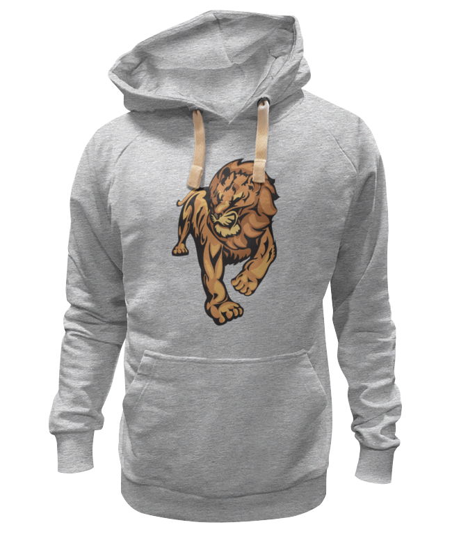 Худи Printio The lion king серое 2XL
