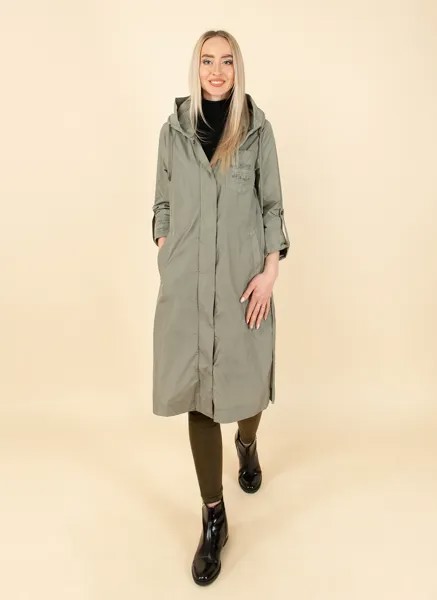 Плащ женский WINTERRA 53845 зеленый 44 RU