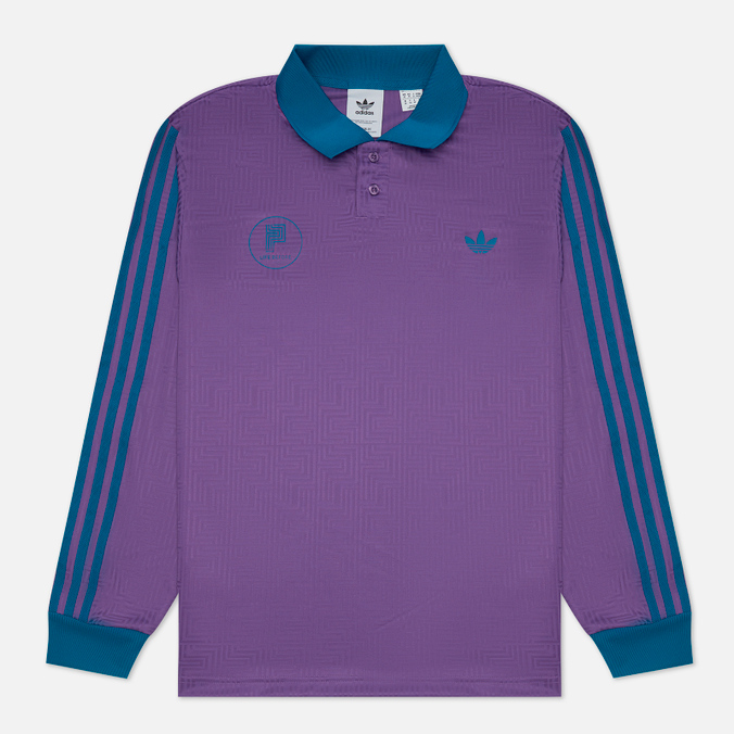 Лонгслив-поло мужской Adidas Skateboarding HB8557 фиолетовый 2XL