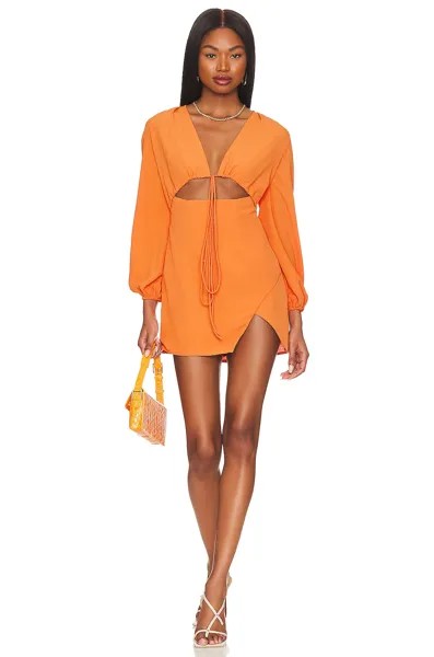 Платье superdown Selene Wrap, оранжевый