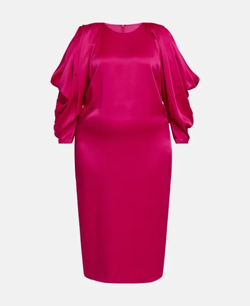 Атласное платье Marina Rinaldi, пурпурный