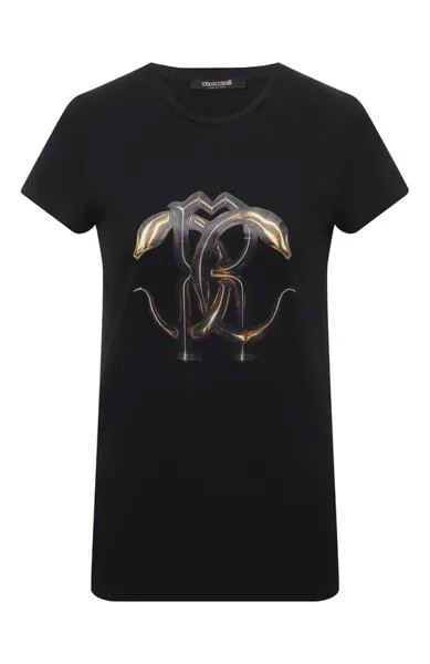 Хлопковая футболка Roberto Cavalli
