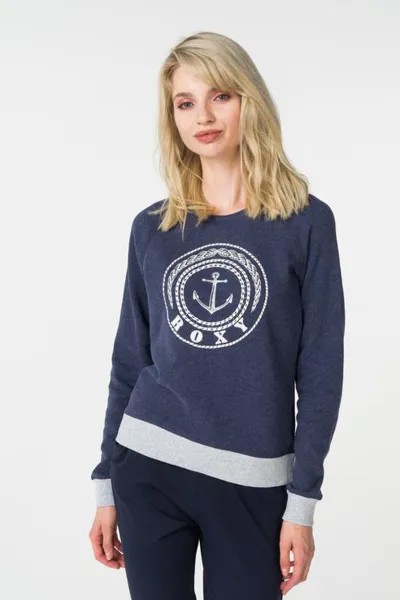 Свитшот женский Roxy ERJFT03731 синий 40