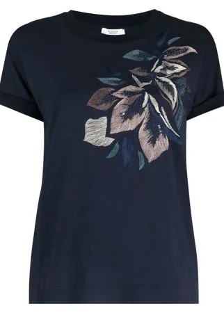 Peserico футболка с вышивкой