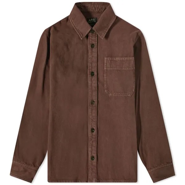 A.P.C. Джинсовая рубашка Basile, коричневый