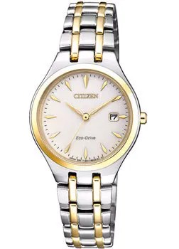 Японские наручные  женские часы Citizen EW2484-82B. Коллекция Eco-Drive