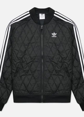 Мужская олимпийка adidas Originals Adicolor Quilted SST, цвет чёрный, размер S