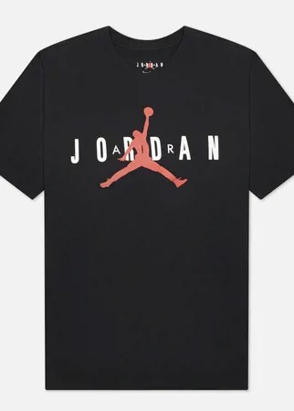 Мужская футболка Jordan Air Wordmark, цвет чёрный, размер XL