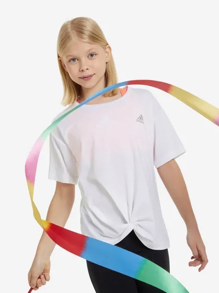 Футболка для девочек adidas Dance T-Shirt, Белый