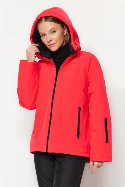 Розовая непромокаемая куртка-пуховик Winter Essentials/Ski Collection Trendyol, розовый