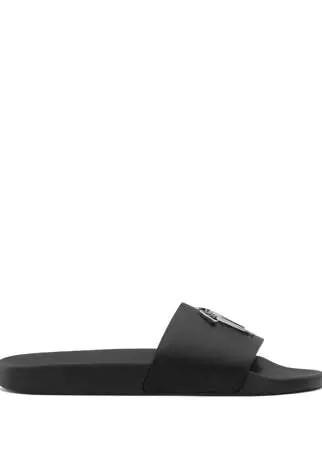 Giuseppe Zanotti шлепанцы Brett с логотипом