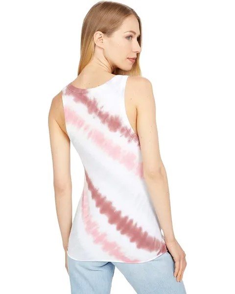 Топ LAmade Wilshire Tissue Jersey Deep V Tank Top, цвет White/Vespa/Spiced Coral/Fig