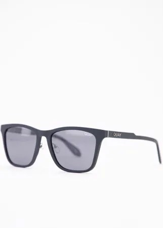 Квадратные солнцезащитные очки Quay Reckless-Черный цвет