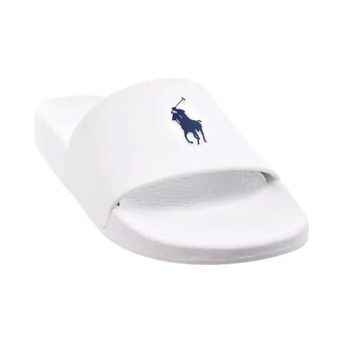 Мужские шлепанцы Polo Ralph Lauren EVA бело-темно-синие 809852071-001