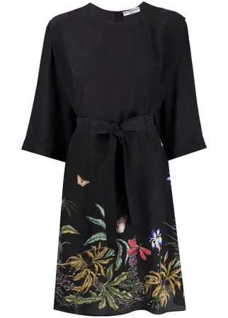 Givenchy платье миди с цветочной вышивкой