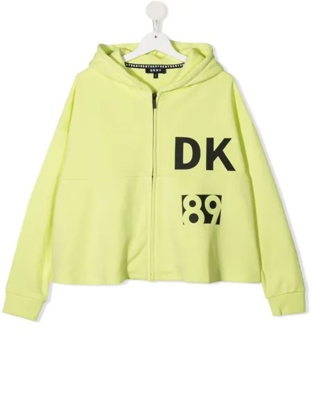 Dkny Kids худи на молнии с логотипом