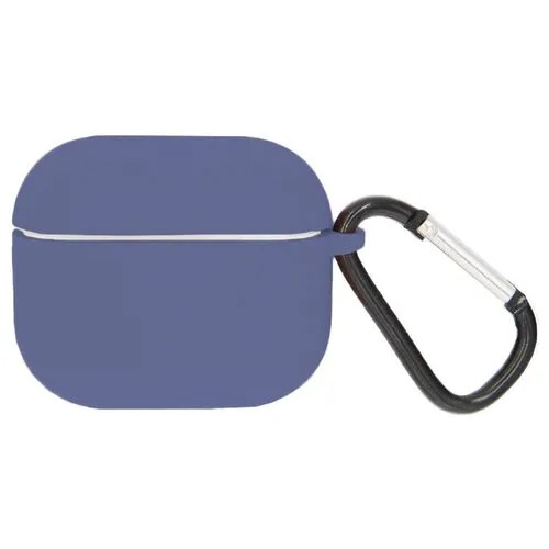 Чехол для Airpods 3 Viva Case с карабином Dark Blue