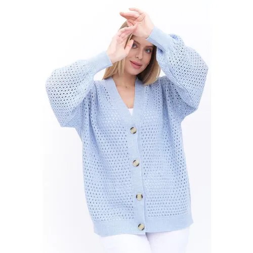 Пиджак Текстильная Мануфактура, размер 54, голубой