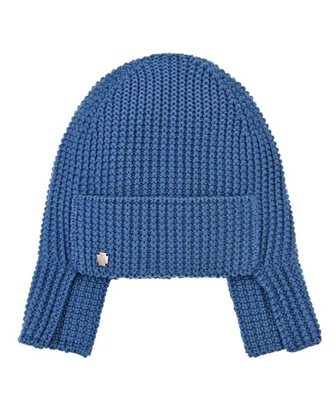 Синяя шапка из шерсти с козырьком Joli Bebe